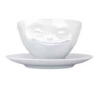 Vaisselle Tassen Tasse à thé 200ml avec soucoupe Sourire
