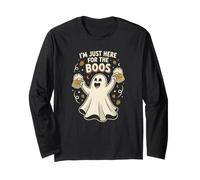 Tasses à bière fantômes drôles Boos Halloween Manche Longue