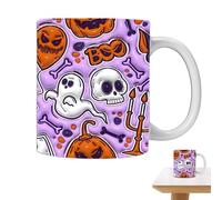 Tasses à boire Halloween - Tasse en céramique avec décorations pour Halloween, tasse à expresso | Tasse à jus de 350 ml pour Halloween, centre de table pour décoration de chambre est