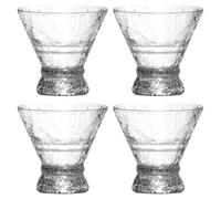 Tasses à boire Margarita, petites tasses à cocktail | Kit de petits verres à boire transparents de 200 ml,Ensemble à boire à base épaisse pour la maison, le bar, le café, les réunions de famille et la