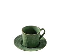 Tasses à café 250 ML, Ensemble Tasses à Expresso et soucoupes, Tasses à thé, en grès Fait Main, Style Vintage créatif, Tasses à Latte pour Les réunions de Famille.