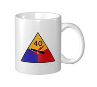 Tasses À Café 40E Division Blindée Américaine Ssi Mug Céramique Imprimé Personnalisable Tasses À Céramique, Pour Stagiaire, Collègue De Travail, Fête Des Mères, 330ml