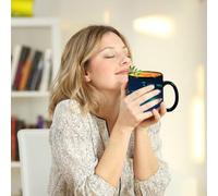 Tasses à café à couleur changeante Tase en céramique réactive à la chaleur | Tasse magique sensible à la chaleur avec motif aurores boréales pour boissons chaudes et froides, bureau, cuisine, maison,