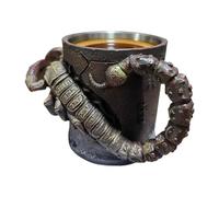 Tasses à café amusantes - Corps de figurine en céramique peinte à la main - Cruche de vaisseau spatial alien cool - Vaisselle de collection 3D de qualité supérieure de 300 ml - Cadeau pour les