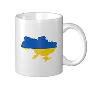 Tasses À Café Aperçu De L'Ukraine Mug Céramique Avec Poignée Personnalisable Tasse À Café Rétro, Pour Fête Des Mères, Stagiaire, Collègue De Travail, 330ml