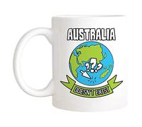Tasses À Café Australia Doesn't Exist I Love Australia for Proud Aussies, Funny Aussie for Australian, Aussie Mug Ceramique Art Tasse Personnalisable Drôle Tasse Café pour Travail Couple 330ML