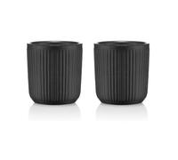 Tasses à café - BODUM - 12059-259 - Porcelaine double paroi - 0.1 L - Noir