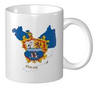 Tasses À Café Carte Des Drapeaux Du Comté De Jász Nagykun Szolnok Mug Céramique Personnalisé Personnalisable Tasses À Céramique, Pour Anniversaire, Stagiaire, Fête Des Mères, 330ml