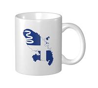 Tasses À Café Carte Du Drapeau De La Martinique Mug Céramique Drôle Imprimé Tasses À Céramique, Pour Domicile, Anniversaire, Homme, 330ml