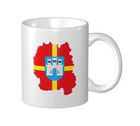 Tasses À Café Carte Du Drapeau De La Province De Jytomyr Mug Céramique Drôle Personnalisable Tasses À Thé, Pour Homme, Domicile, Stagiaire, 330ml