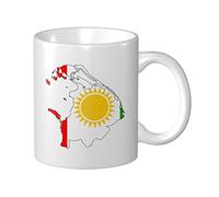 Tasses À Café Carte Du Drapeau De La Province Du Nord Mug Céramique Personnalisé Drôle Tasses À Thé, Pour Collègue De Travail, Homme, Stagiaire, 330ml