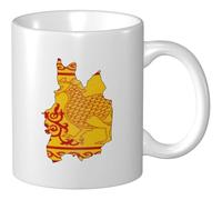 Tasses À Café Carte Du Drapeau De La Province D'Uva Mug Céramique Personnalisable Avec Poignée Tasses De Petit Déjeuner, Pour Stagiaire, Anniversaire, Fête Des Mères, 330ml