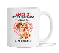 Tasses À Café Cavalier King Charles Spaniel Blanc Pour 330ML