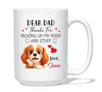 Tasses À Café Cavalier King Charles Spaniel Blanc Pour 330ML