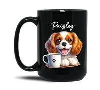 Tasses À Café Cavalier King Charles Spaniel Noir Pour 330ML