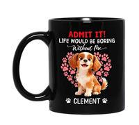 Tasses À Café Cavalier King Charles Spaniel Noir Pour 330ML