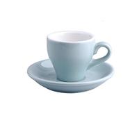 Tasses à Café Céramique Couleur épais en céramique tasses espresso soucoupe café maison Caffe Latte mugs à Expresso fort Plateau gros(Sky Blue)