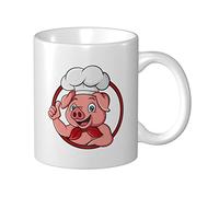 Tasses À Café Chef Animal De Dessin Animé Levant Le Pouce Mug Céramique Imprimé Personnalisable Tasses À Thé, Pour Domicile, Collègue De Travail, Homme, 330ml