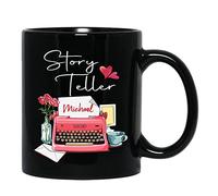 Tasses À Café Conteur D'Histoires Personnalisé Noir Mugs Pour 330ML