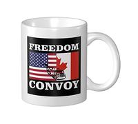 Tasses À Café Convoi De La Liberté Mug Céramique Avec Poignée Imprimé Tasses À Céramique, Pour Collègue De Travail, Homme, Anniversaire, 330ml