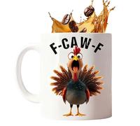 Tasses À Café Coq, Poignée Ergonomique 350 ml à Thème Ferme, Mug Mignon de Ferme, Pour Halloween Fêtes Thanksgiving Anniversaire Automne Fête Maison Cuisine Femmes Hommes Collègues Amoureux des Animau