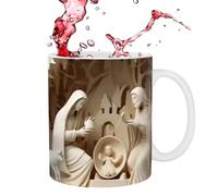 Tasses à café de crèche de Noël,Noël en céramique,Tasse à thé amoureux du christianisme | A la maison vos tasses pour, eau glacée, jus, café et thé