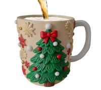 Tasses à café de Noël | Bonhomme en d'épice en résine - Décoration de Noël - Tasses à café pour boire du thé, du lait, du jus, de l'eau, pour les fêtes, la décoration de la maison, le bureau