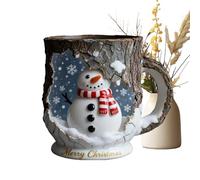 Tasses à café de Noël - Ensemble de tasses de vacances | Gobelet à boisson festif pour l'hiver, tasse à thé sur le thème du Père Noël, vaisselle saisonnière, porte-cacao chaud, cadeau pour les