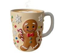 Tasses à café de Noël - Résine pour homme en gingembre d'élan, tasses à café pour fêtes, décorations de Noël | Pour boissons chaudes froides, thé, lait, fête, décoration maison, bureau, école