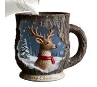 Tasses à café de Noël - Verres drôles d'élan - Décoration de Noël - Pour boissons chaudes et froides, thé, lait, jus, vacances, ferme, bureau, école, restaurant, bar