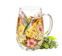 Tasses À Café Décoratives Verres Décoratifs Vintage Colibri Fleurs Sauvages