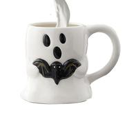 Tasses à café d'Halloween en céramique drôle poignée antidérapante | Fantôme Halloween Tasses Tasse à café pour la maison Salon Cuisine Bureau Table Bureau Thé Eau Boisson Jus