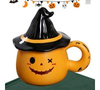 Tasses à café d'Halloween, tasse en forme de fantôme | Gobelet réutilisable pour boissons chaudes comme le thé et le café pour les vacances cuisine maison dortoir université utilisation quotidienne