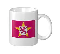 Tasses À Café Drapeau Des Lions Avec Étoile Mug Céramique Personnalisé Avec Poignée Tasse À Café Rétro, Pour Anniversaire, Collègue De Travail, Fête Des Mères, 330ml