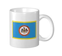 Tasses À Café Drapeau Du Comté De Fairfax, Virginie Mug Céramique Drôle Imprimé Tasse À Café Rétro, Pour Collègue De Travail, Anniversaire, Homme, 330ml