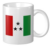 Tasses À Café Drapeau Du Comté De Ngäbe-Buglé Mug Céramique Imprimé Drôle Tasses De Petit Déjeuner, Pour Collègue De Travail, Domicile, Femme, 330ml