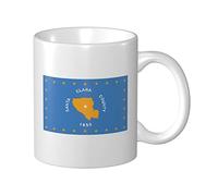 Tasses À Café Drapeau Du Comté De Santa Clara, Californie Mug Céramique Avec Poignée Drôle Tasses À Céramique, Pour Anniversaire, Stagiaire, Homme, 330ml