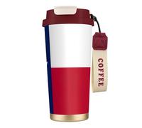 Tasses à café en acier inoxydable - Isolation sous vide - Double paroi - 532 ml - Imprimé drapeau de l'État du Texas