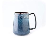 Tasses à café en céramique de grande capacité - Série étoilée - Tasse à eau de style européen - Tasse à lait à gros ventre - Tasse de bureau innovante - Saines et tendance - 600 ml