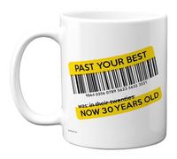 Tasses à café en céramique de qualité supérieure pour homme et femme - Past Your Best - Cadeau amusant pour 30e anniversaire, 325 ml