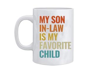 Tasses à café en céramique, mon gendre est ma tasse d'enfant préférée | Tasse de petit-déjeuner,Tasse de gendre en céramique, tasse de noël d'anniversaire pour grand-mère, grand-père, grands-parents