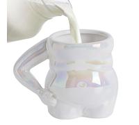 Tasses à café en céramique, tasses à café en porcelaine, tasse à café excentrique en forme de gros ventre | Tasse en porcelaine lisse et chauffable, sûre, pour café, lait, thé, lait, eau,