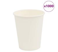 Tasses à café en papier 1000 pcs 12oz 300ml blanc gobelet en papier vidaXL