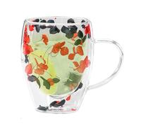 Tasses à café en verre à double paroi, esthétiques, mignonnes | Tasses à café en verre à double paroi pour femmes filles amateurs de café et de thé collectionneurs Enthusi E