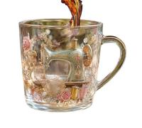 Tasses à café en verre originales avec motif machine à et