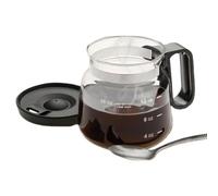 Tasses à café en verre - Pot en verre transparent - Tasses à café - Passe au lave-vaisselle - 16 onces avec poignée et couvercle - Bouteille portable résistante à la chaleur pour le thé en plein air