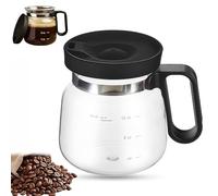 Tasses à café en verre transparent de 16 oz, mini tasse à café avec déversement, couvercle résistant à la chaleur, tasse en verre pour cappuccino, thé, latte, boissons chaudes/froides 1 pcs