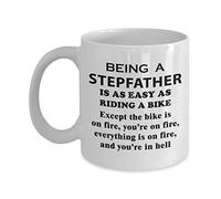 Tasses À Café Être Beau-Père Envers Mon Beau-Père, De La Part De Mon Beau-Fils, De Ma Belle-Fille Et De Mon Beau-Fils Mugs Personnalisée Tasse Café Vintage Tasses en Porcelaine pour 330ML