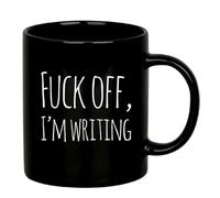Tasses À Café F Off I’M Writing Writer Sarcastic Author Novelist Poet Scriptwriter Journalist Black Tasse Personnalisable Rétro Tasse Café Idéal Tasse À Thé pour Amie Anniversaire Collègue 330ML