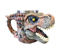 Tasses à café fantaisie - Crâne de dinosaure 3D, tasse antidérapante 18,5 x 11,5 x 9,5 cm, tasse à boissons chaudes portable de grande capacité, design ergonomique accrocheur, polyvalente pour l'intér